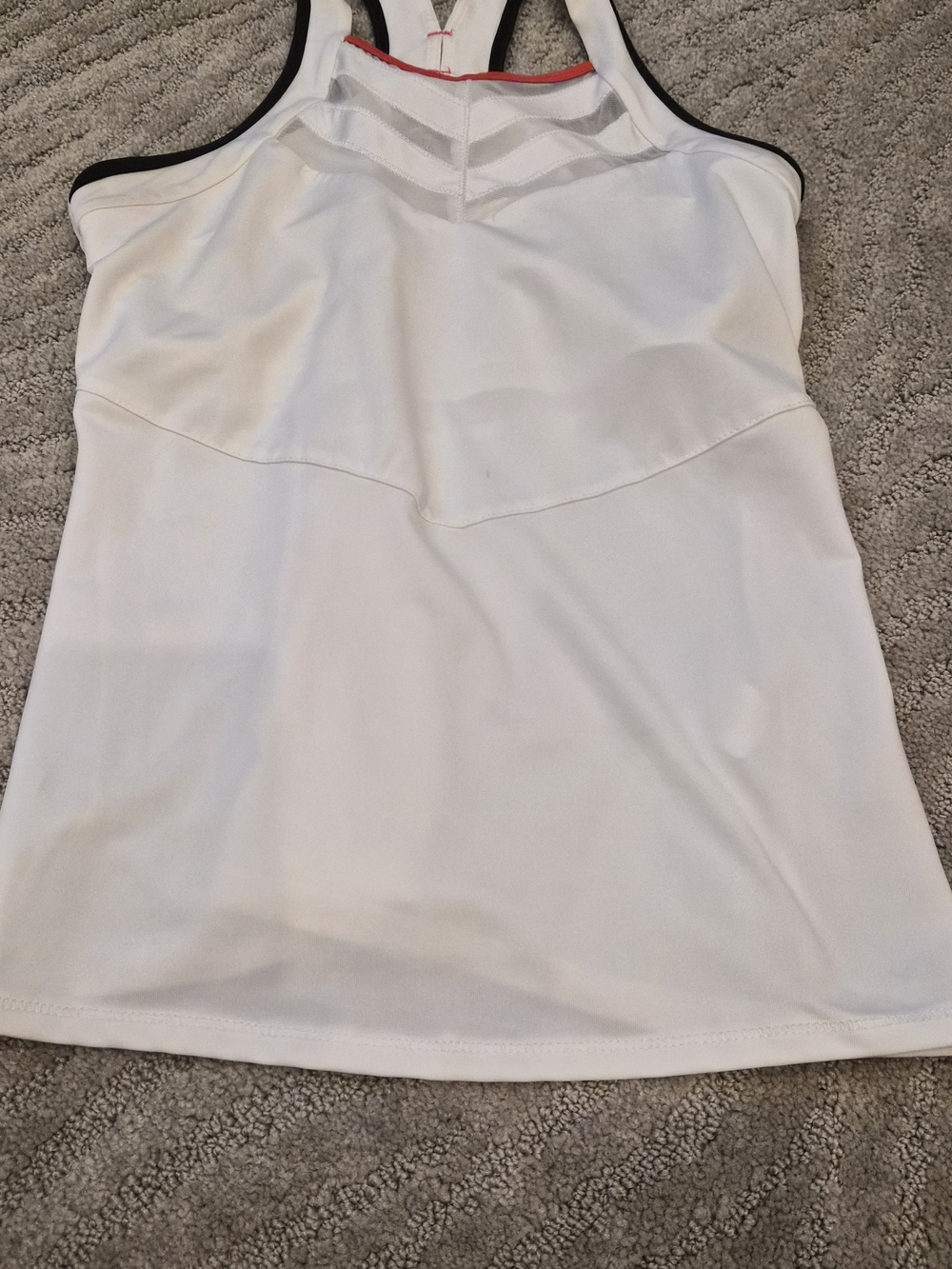 Lucky in Love White Tennis Tank And Skirt with Multicolor Pleated Hem - Small - Picture 11 of 13